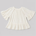 Ruffle Hi Lo Top - Crème
