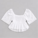 Eyelet Top - White