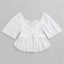 Eyelet Top - White
