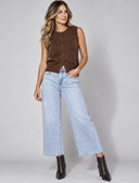 Button Sweater Vest - Dark Chocolate