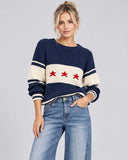 Star Flag Sweater - Navy Combo