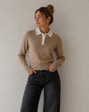 Colorblock Polo Sweater