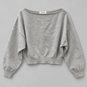 Off The Shoulder Sweater - Heather Grey