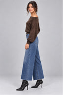 Off The Shoulder Sweater - Dark Chocolate
