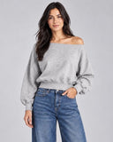 Off The Shoulder Sweater - Heather Grey