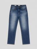 Ace High Rise Straight - Medium Wash