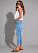 Marley Mid Rise Skinny - Light