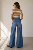Retro Palazzo Wide Leg - Dark