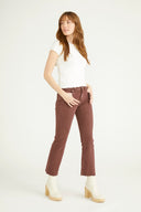 Marley Mid Rise Crop Boot - Mulberry