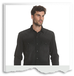 Load image into Gallery viewer, Western Denim Shirt - Black
