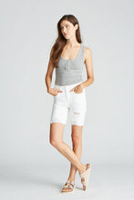 Load image into Gallery viewer, Ace High Rise Bermuda Short - White
