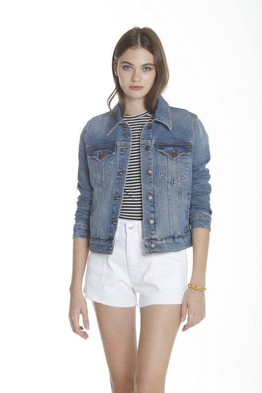Basic Denim Jacket - Med Wash