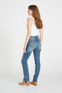 Ace High Rise Straight - Medium Wash