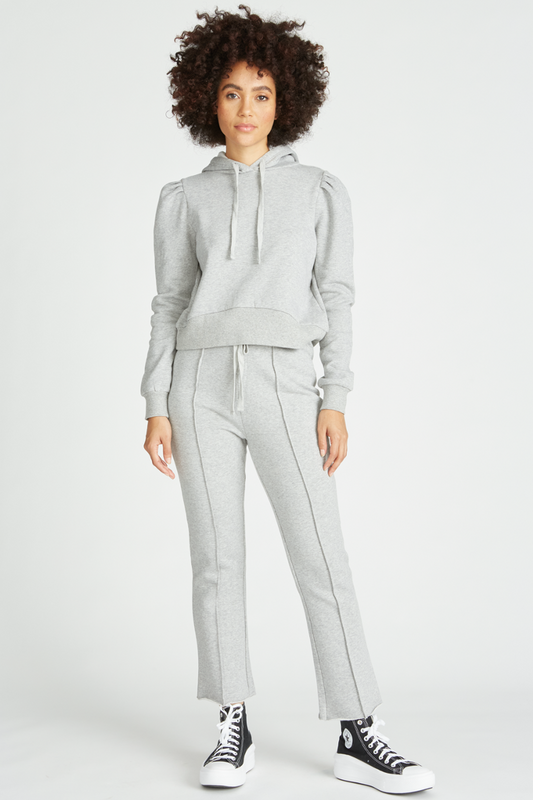 FRENCH TERRY FLARE SWEATPANT - GREY