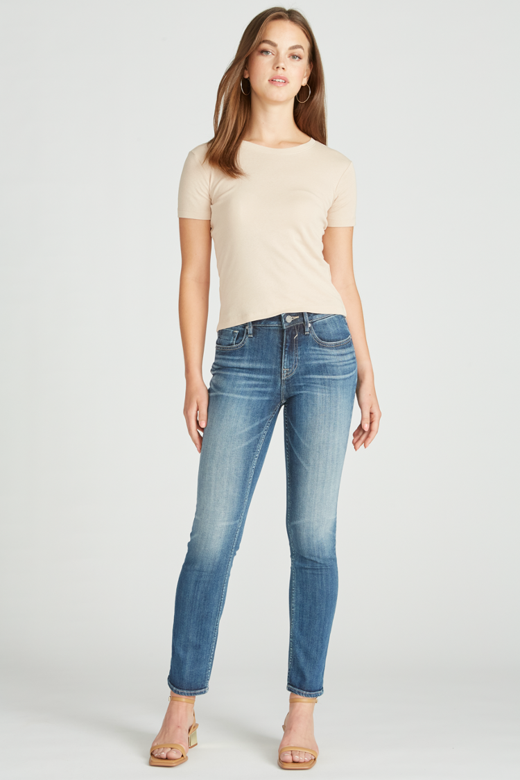 Load image into Gallery viewer, MARLEY MID RISE STRAIGHT LEG - MEDIUM WASH
