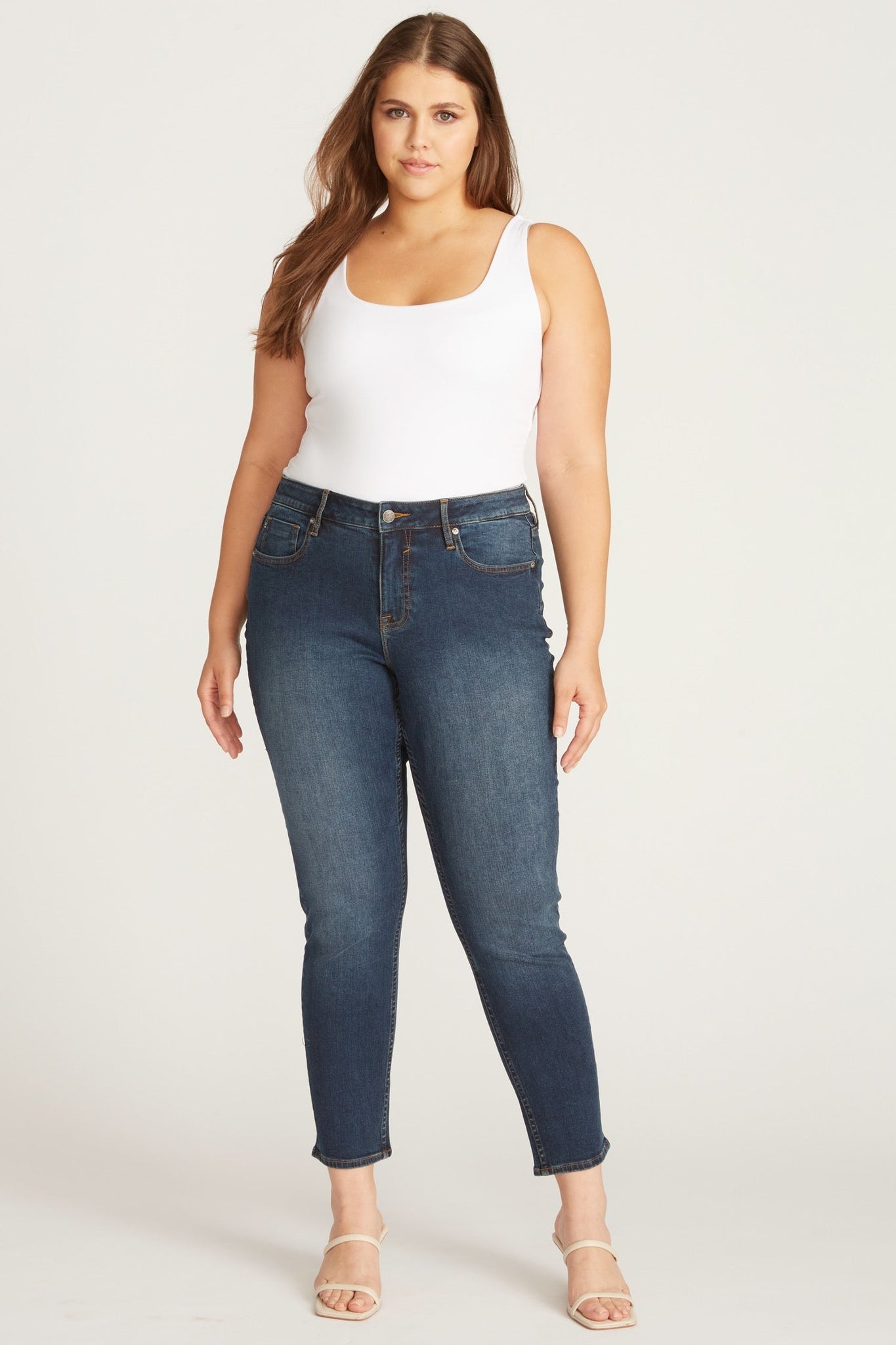 Jagger Skinny [PLUS SIZE] Dark Wash – VIGOSS USA