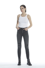 Load image into Gallery viewer, Ace High Rise Skinny - Washed Black
