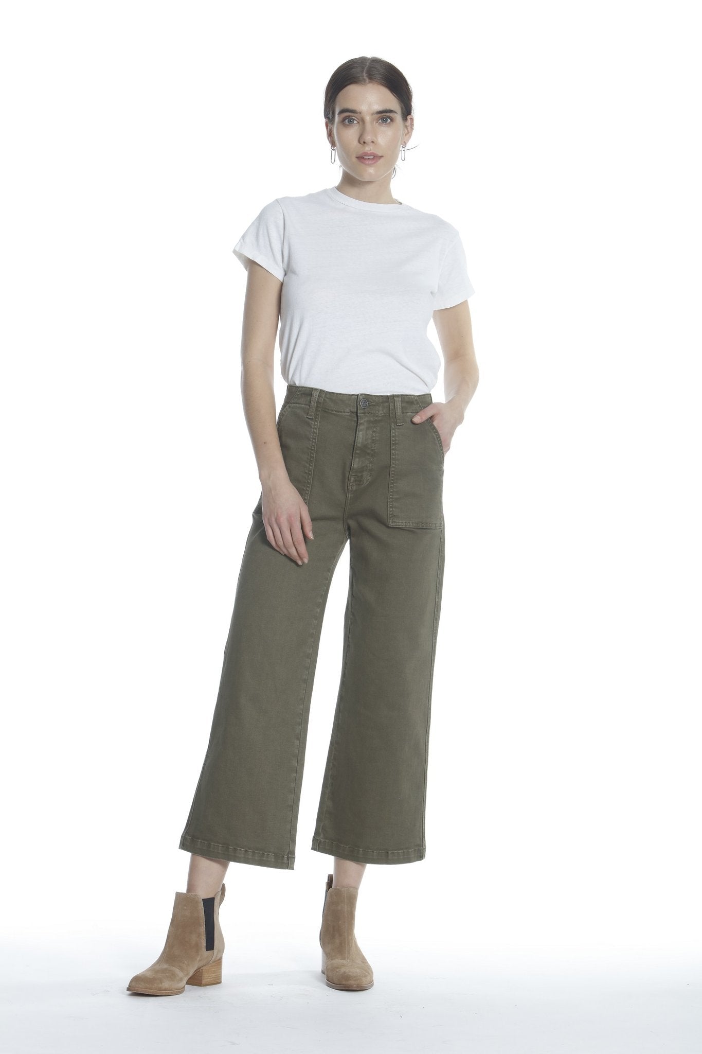 Dylan Wide Leg - Olive