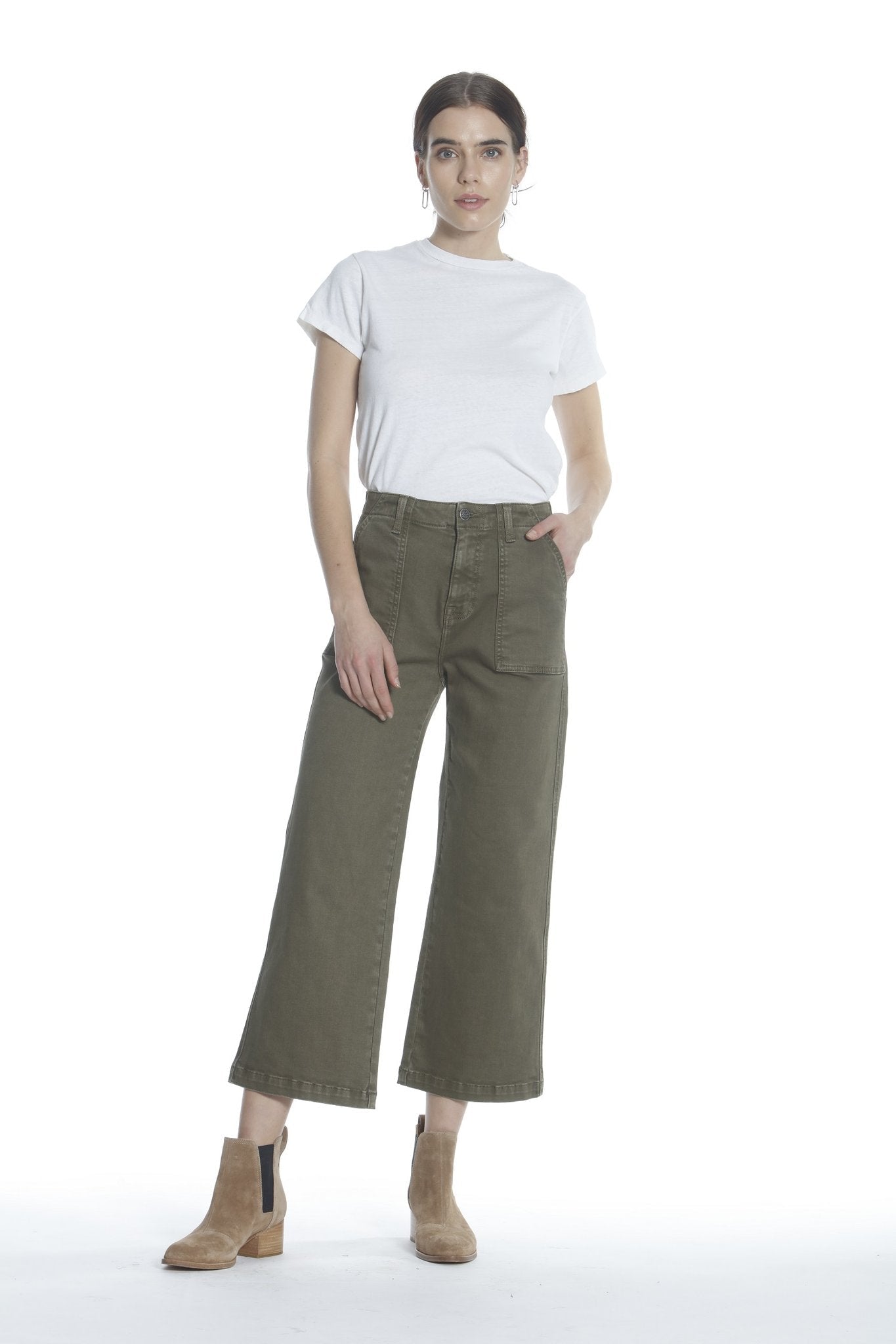 Load image into Gallery viewer, Dylan Wide Leg - Olive

