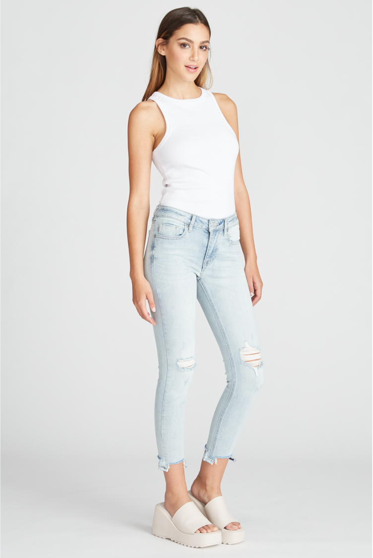 Load image into Gallery viewer, MARLEY MID RISE SKINNY - LIGHT WASH
