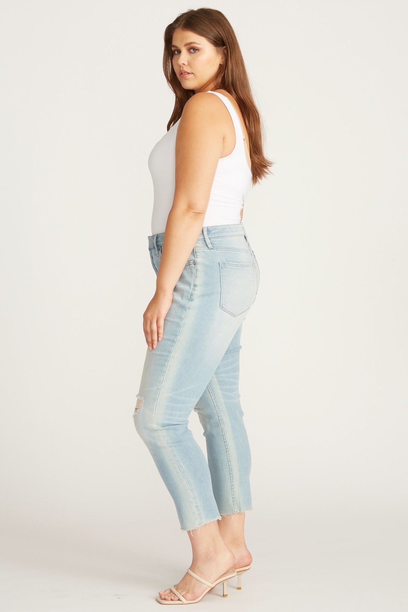 Load image into Gallery viewer, Marley Mid Rise SKINNY [Plus Size] - Light Wash
