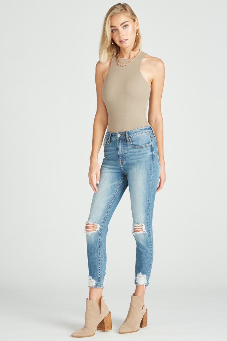 Load image into Gallery viewer, ACE HIGH RISE SKINNY - MEDIUM WASH
