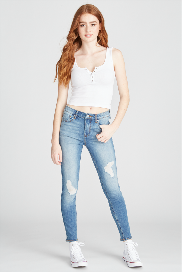 MARLEY MID RISE SKINNY - MEDIUM WASH