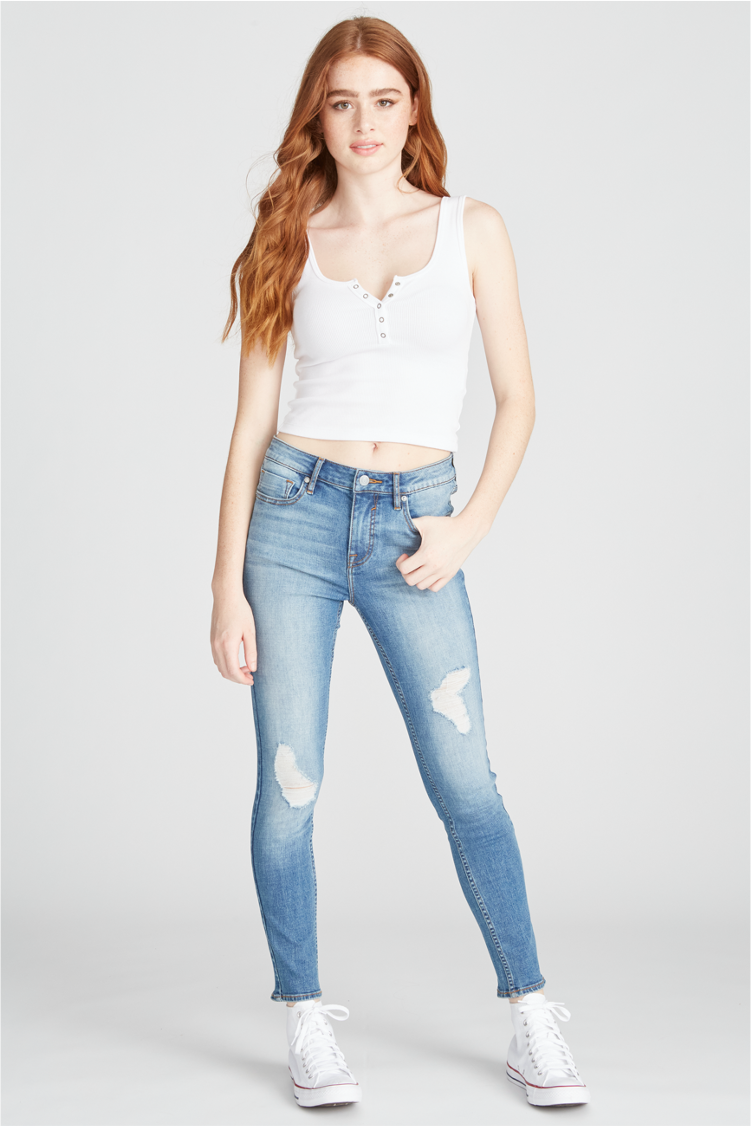 Load image into Gallery viewer, MARLEY MID RISE SKINNY - MEDIUM WASH
