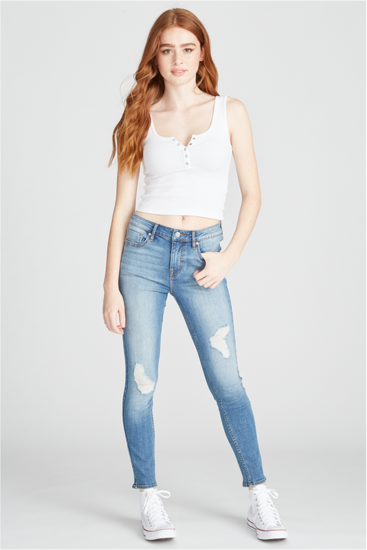 MARLEY MID RISE SKINNY - MEDIUM WASH