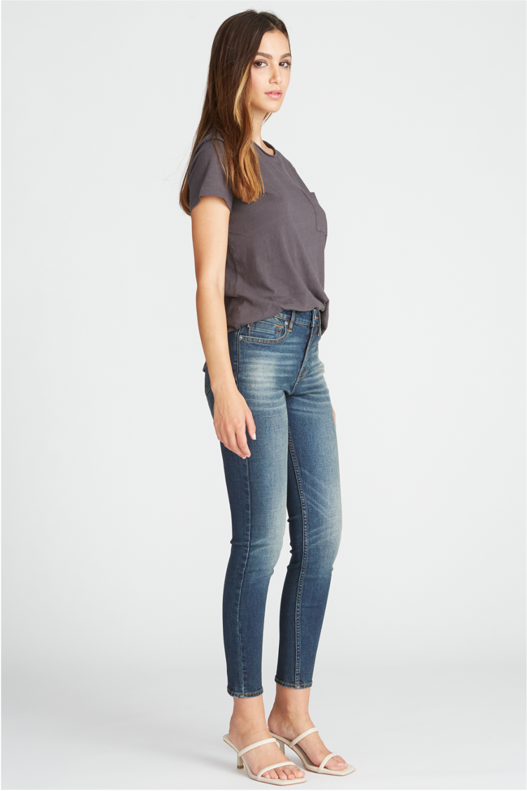 Load image into Gallery viewer, MARLEY MID RISE SKINNY - DARK WASH
