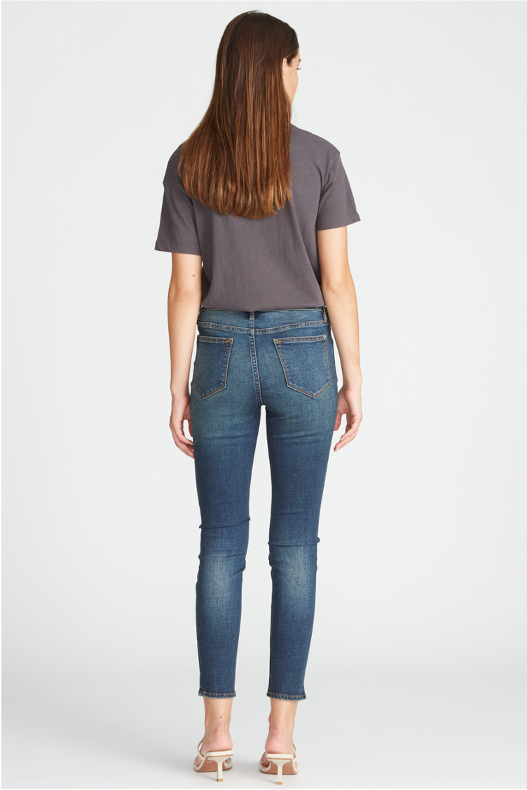 Load image into Gallery viewer, MARLEY MID RISE SKINNY - DARK WASH
