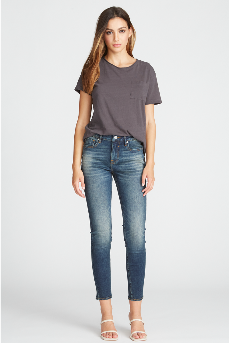 MARLEY MID RISE SKINNY - DARK WASH