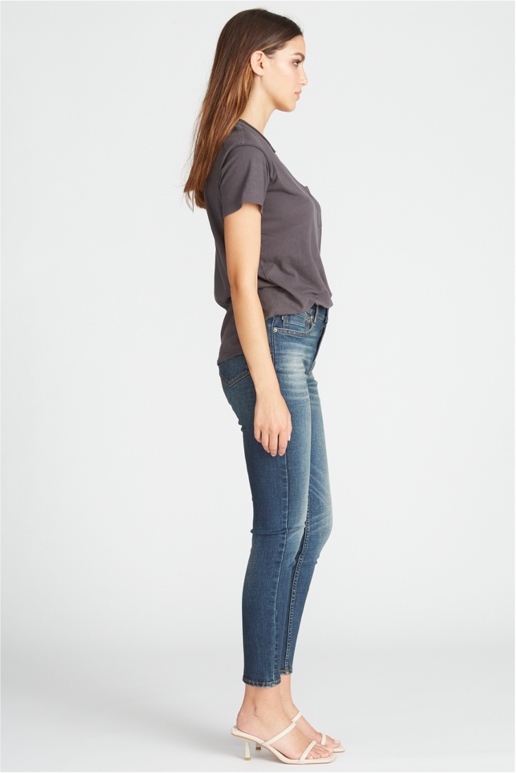 MARLEY MID RISE SKINNY - DARK WASH