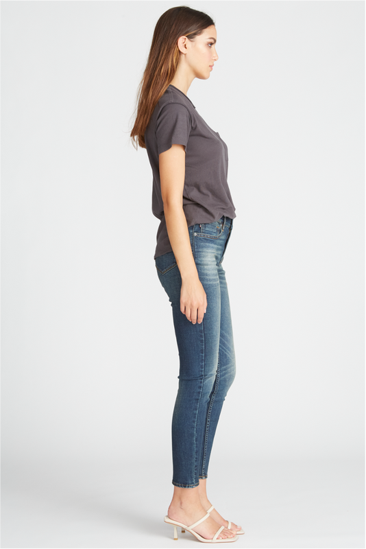 MARLEY MID RISE SKINNY - DARK WASH