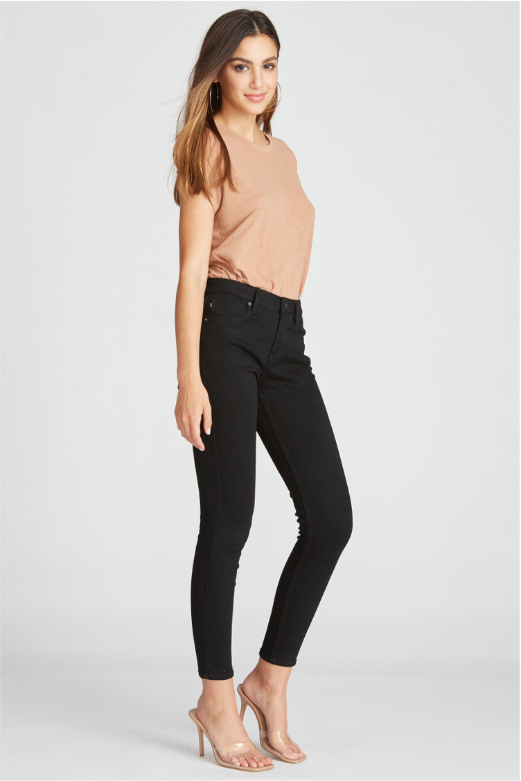 Load image into Gallery viewer, MARLEY MID RISE SKINNY - BLACK WASH
