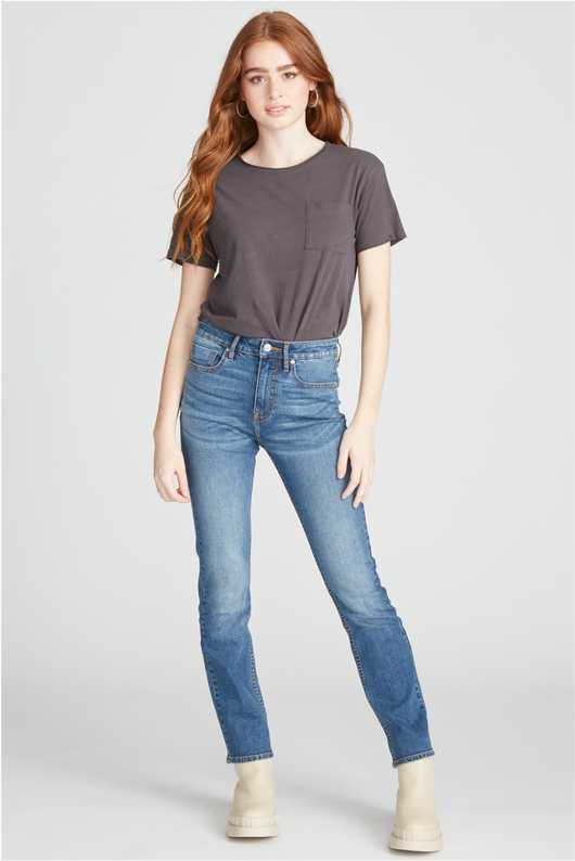 ACE HIGH RISE STRAIGHT LEG - MEDIUM WASH