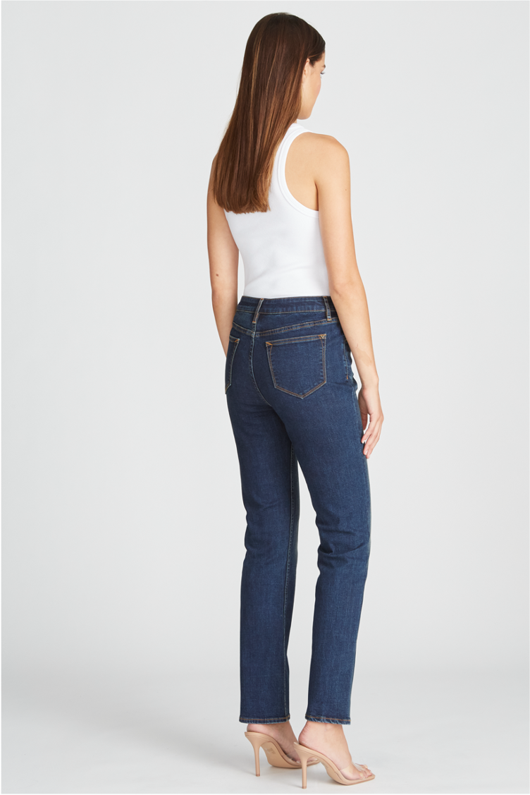 Load image into Gallery viewer, ACE HIGH RISE STRAIGHT LEG - DARK WASH
