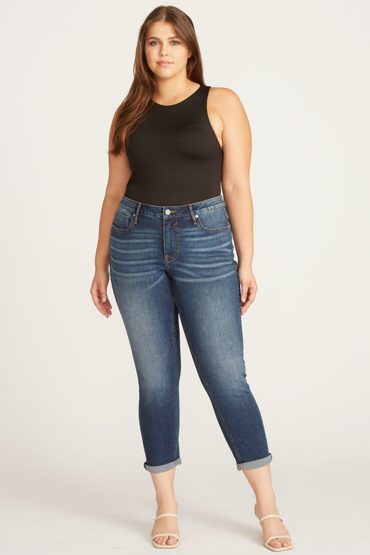 Thompson Tomboy Jean [Plus Size] - Dark Wash