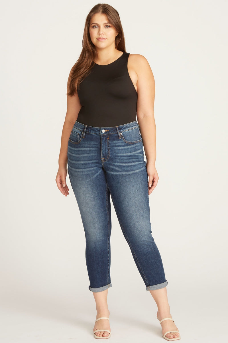 Thompson Tomboy Jean [Plus Size] - Dark Wash
