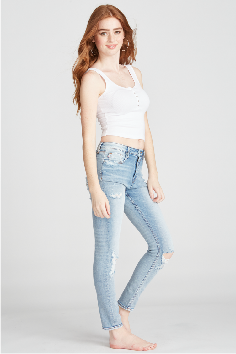 ACE HIGH RISE SKINNY - LIGHT WASH