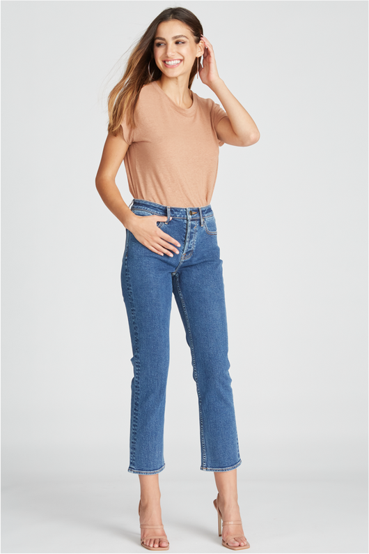 FRANKIE SLIM STRAIGHT - INDIGO WASH