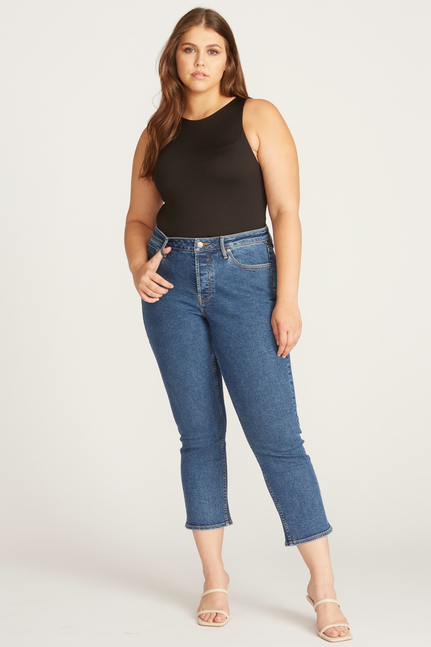 PLUS FRANKIE SLIM STRAIGHT LEG - INDIGO WASH