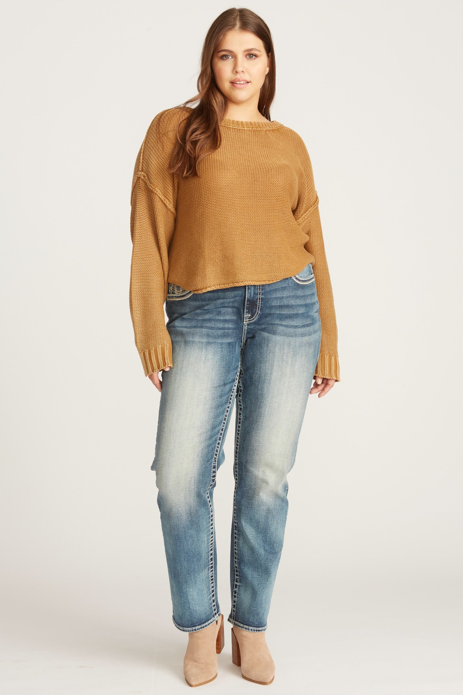 PLUS V STITCH BOOTCUT - DARK WASH