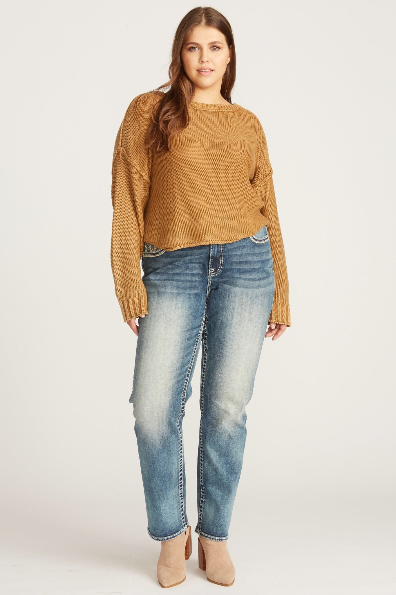 Load image into Gallery viewer, PLUS V STITCH BOOTCUT - DARK WASH
