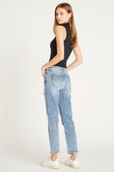 STEVIE CROP STRAIGHT LEG - MEDIUM WASH