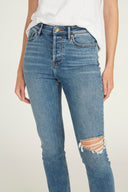 Ace High Rise Straight - Medium Wash