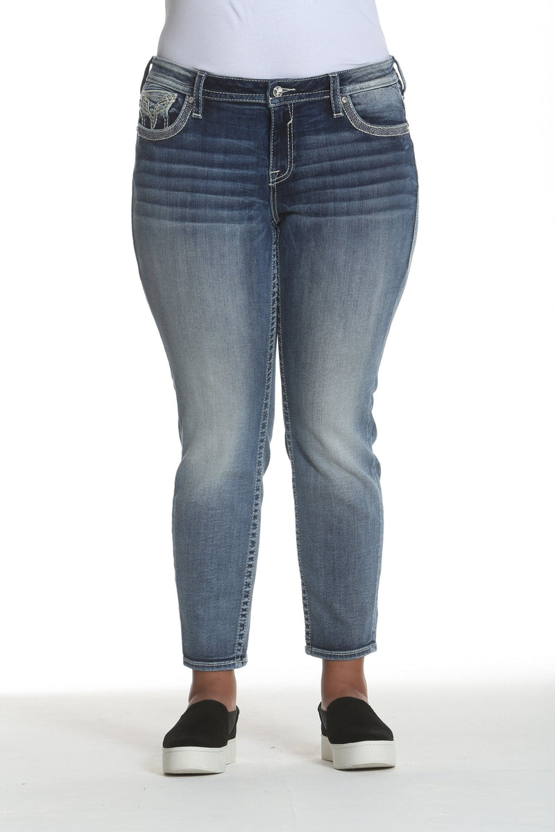 Dallas Skinny - Med Wash [Plus Size]