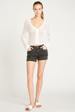 Load image into Gallery viewer, MARLEY MIDRISE CUFF SHORT  -  WASHED BLACK
