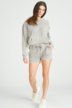 Load image into Gallery viewer, ACID WASH FRENCH TERRY SHORT - GREY
