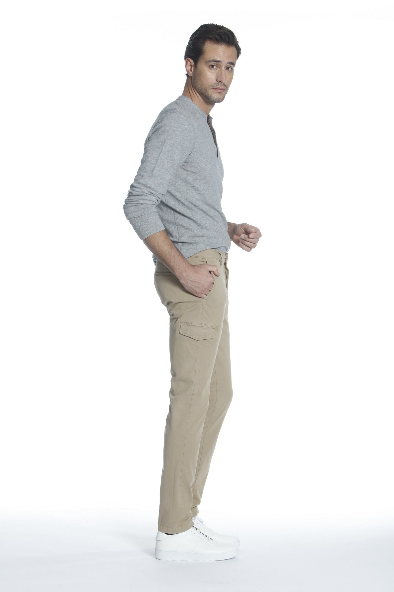 Load image into Gallery viewer, Mick 330 Slim Cargo - Khaki [INSEAMS AVAILABLE]
